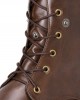 Men Retro Non Slip Button Casual Lace Up Western Boots