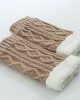 Unisex Winter Plus Velvet Knitting Knee Ankle Calf Warmer Pads Wool Warm Boots Deco Skirt Tube Socks