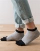 Mens Cotton Mesh Breathable Invisible Toe Socks Soft Low  Cut No Show Ankle Sock